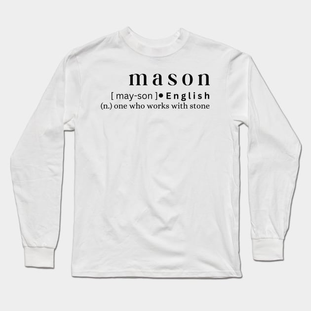 Mason Long Sleeve T-Shirt by MajesticWords